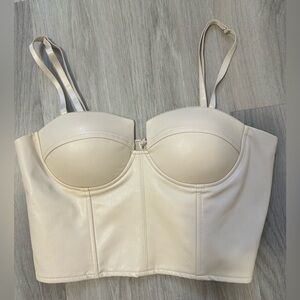 Cream Bustier Top